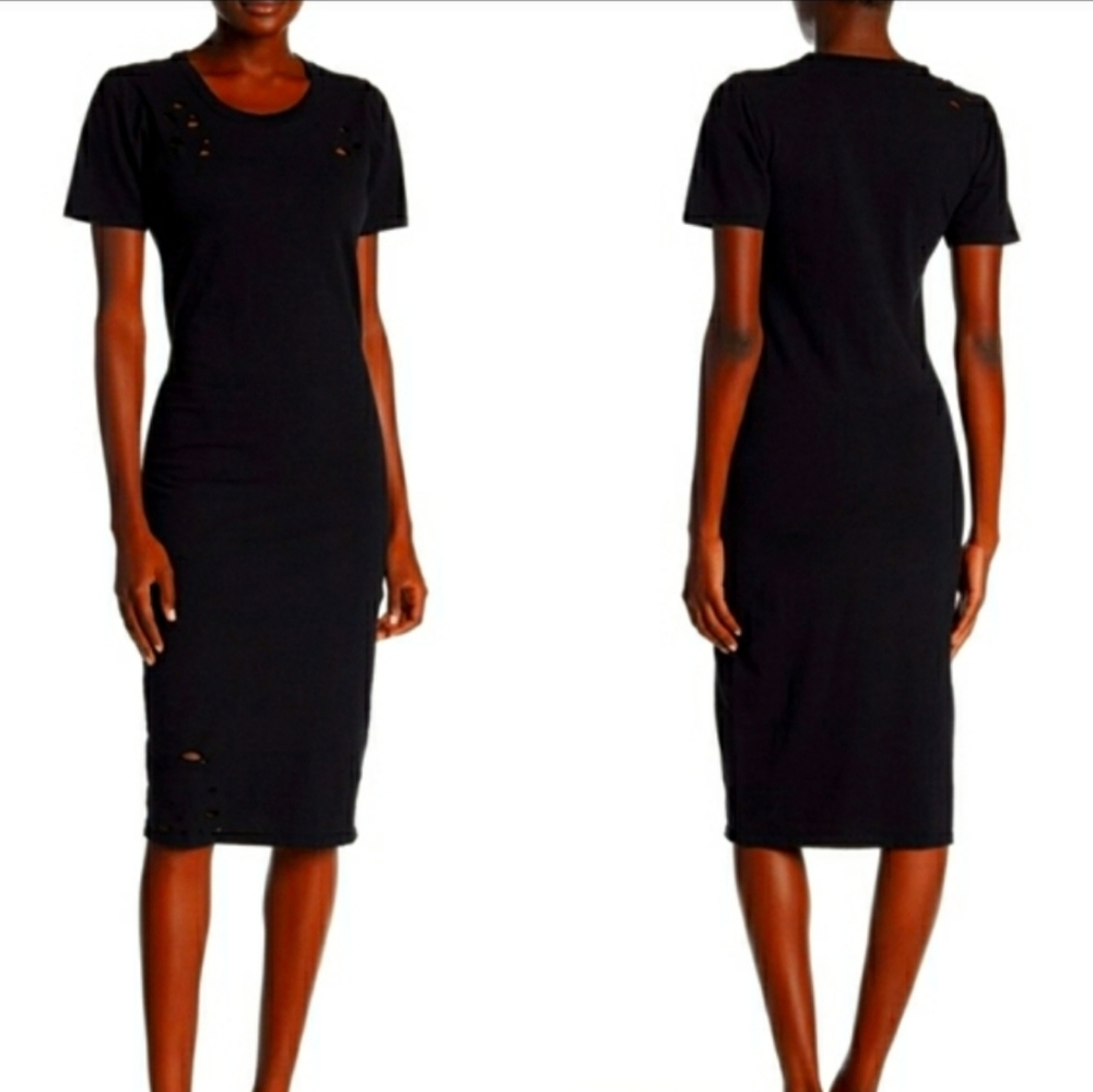 Abound Black Distressed Midi XXL Nwot - Picture 8 of 8
